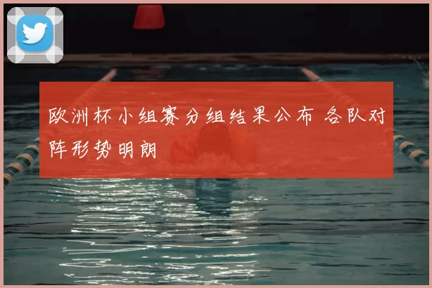 欧洲杯小组赛分组结果公布 各队对阵形势明朗