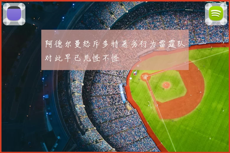 阿德尔曼怒斥多特恶劣行为雷霆队对此早已见怪不怪