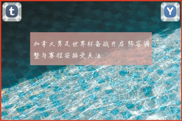 加拿大男足世界杯备战开启 阵容调整与赛程安排受关注
